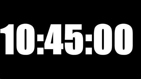 how long until 10 45.